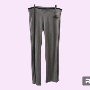 KH design "baby girl" loungewear workout exercise pants in gray.